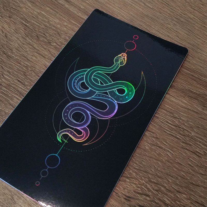 arcane_snake_holographic_sticker